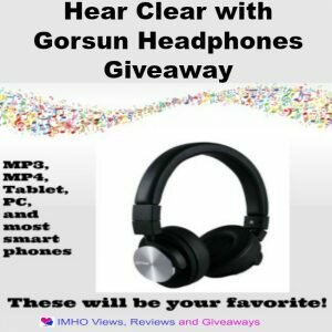 Hear Clear with Gorsun Headphones Giveaway ends 8/15