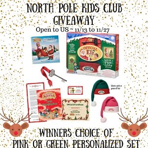 North Pole Kids Club Giveaway ends 11/27