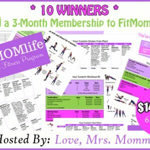 FitMomLife 3-Month Membership Giveaway https://hintsandtipsblog.com